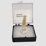 Quartz Crystal | Bicolor Yellow-White | Perky Box Thumbnail Specimen | Madagascar 4
