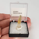 Quartz Crystal | Bicolor Yellow-White | Perky Box Thumbnail Specimen | Madagascar 5