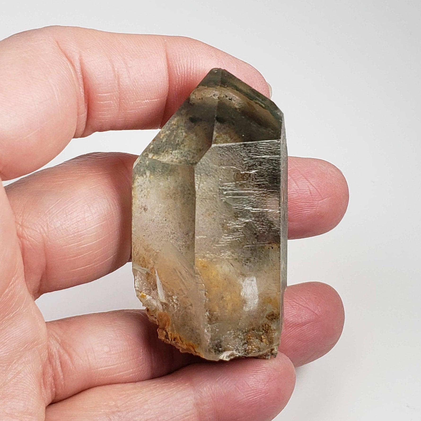  Quartz Crystal with Green Phantom Chlorite | 57mm 54.3gr | Diamantina, Brazil 5