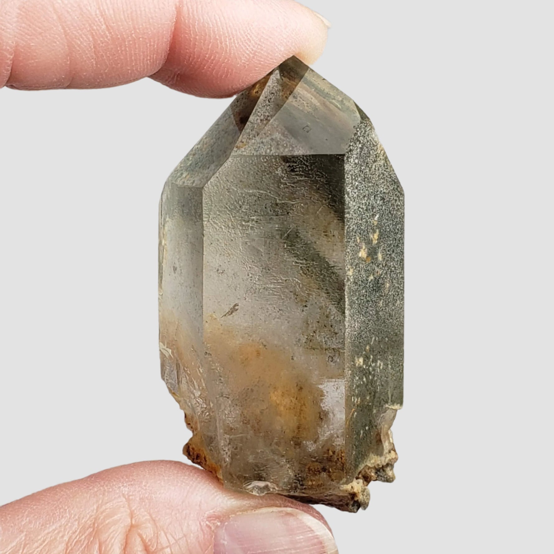  Quartz Crystal with Green Phantom Chlorite | 57mm 54.3gr | Diamantina, Brazil 4