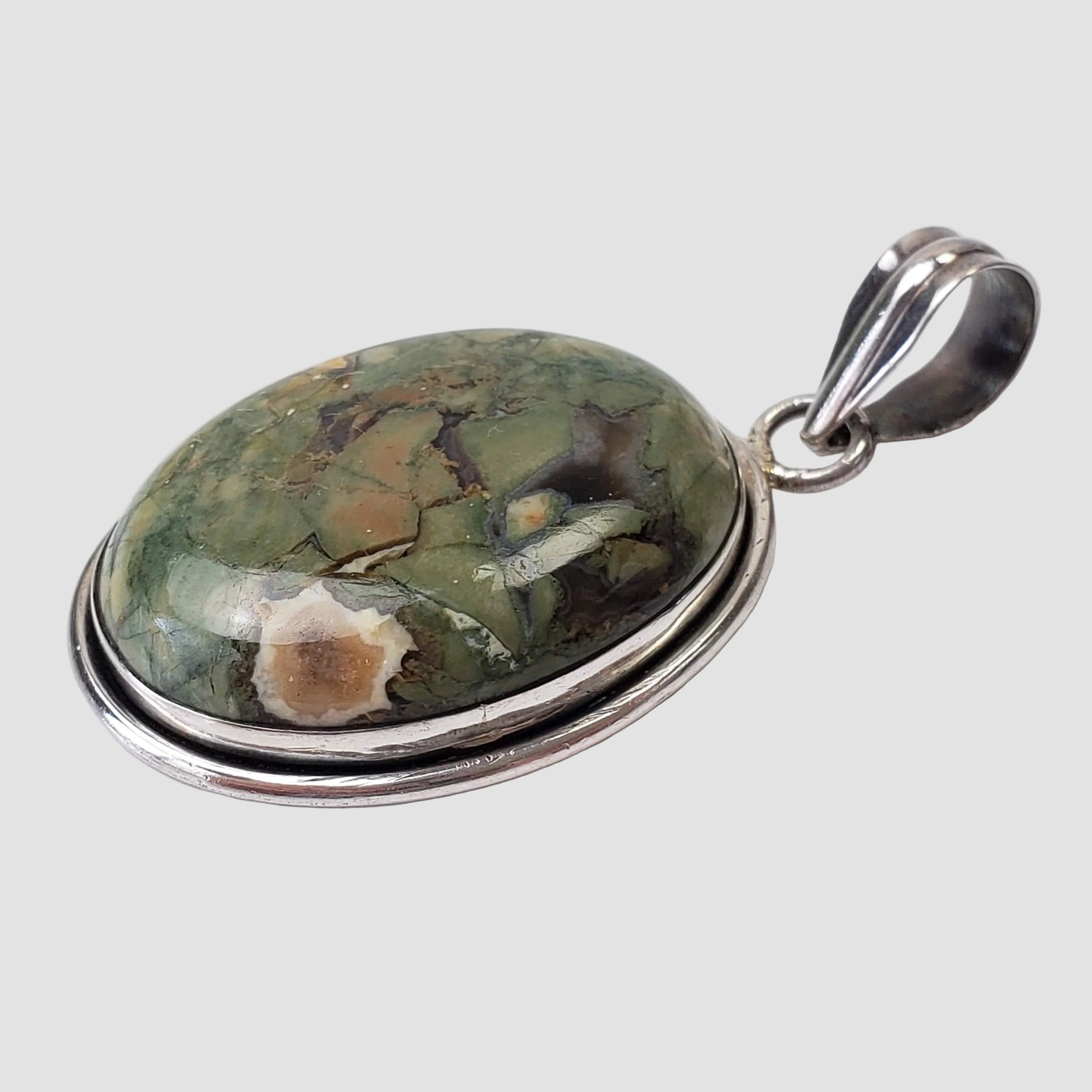 Rainforest Jasper Pendant | 925 Sterling Silver 1