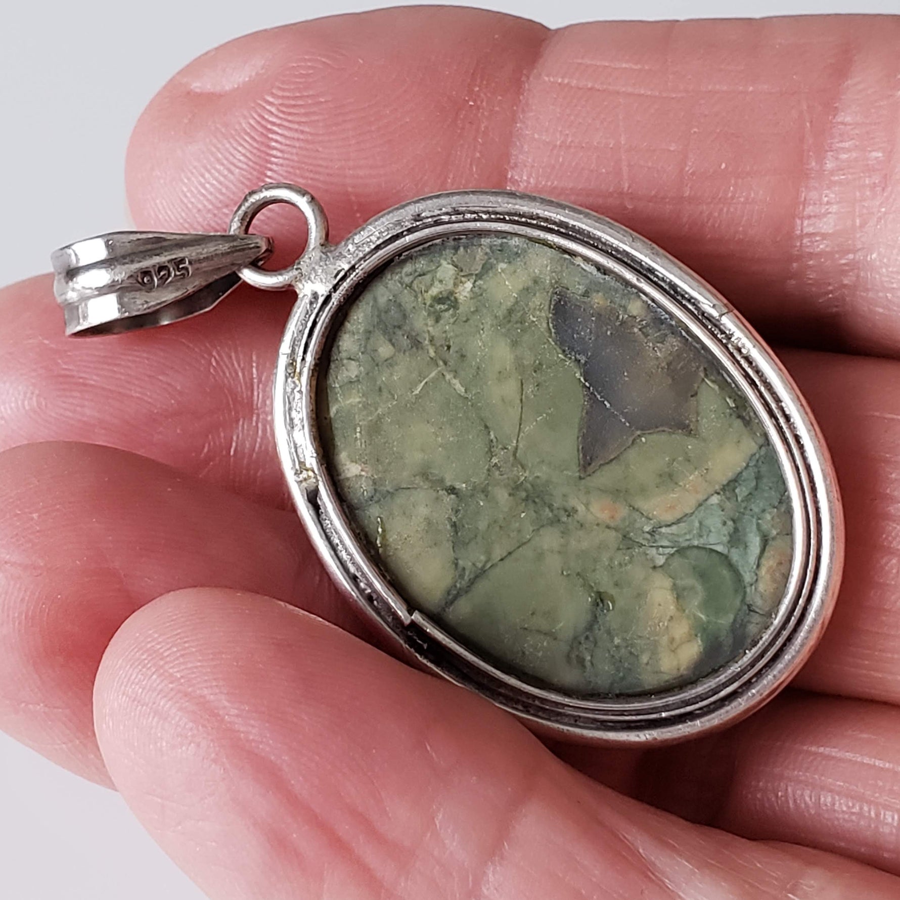  Rainforest Jasper Pendant | 925 Sterling Silver 5