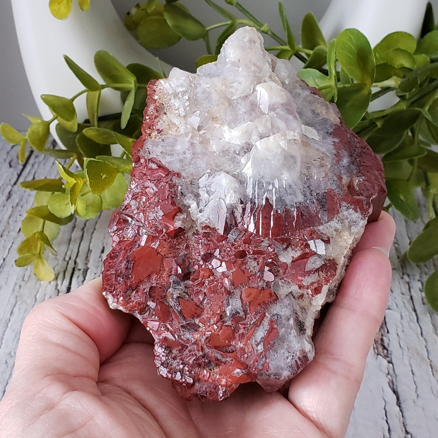  Rare Red Amethyst Cluster 407 Grams Mineral Crystal Thunder Bay, Ontario, Canada SO24 