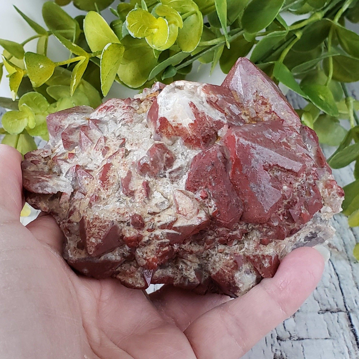  Rare Red Amethyst Cluster 407 Grams Mineral Crystal Thunder Bay, Ontario, Canada SO24 1