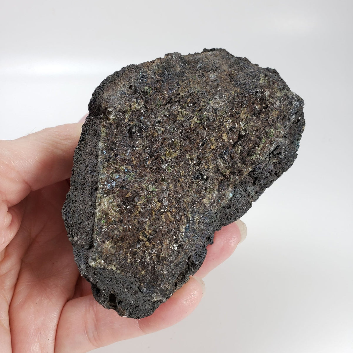  Rare Red Olivine Volcanic Bomb | Lava Coated Crystal | 452 gr | Mt Shadwell Volcano, Australia | SO24 5