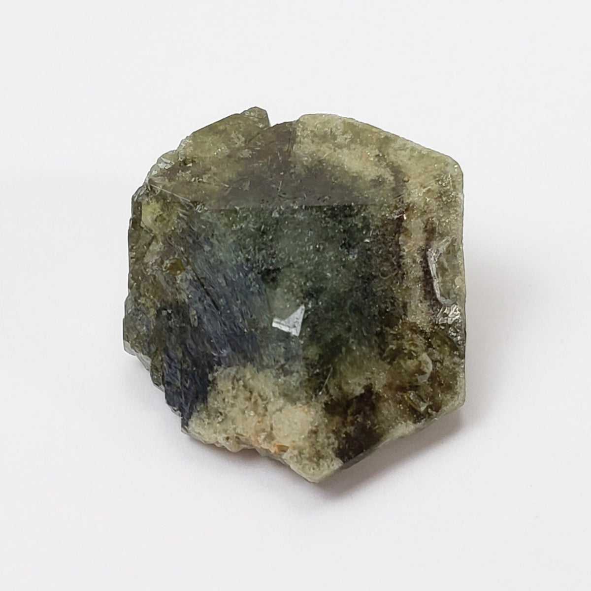  Rare Uvite Tourmaline Crystal | Natural Green with Magnesite | 4.4 grams | Brumado, Bahia, Brazil 2