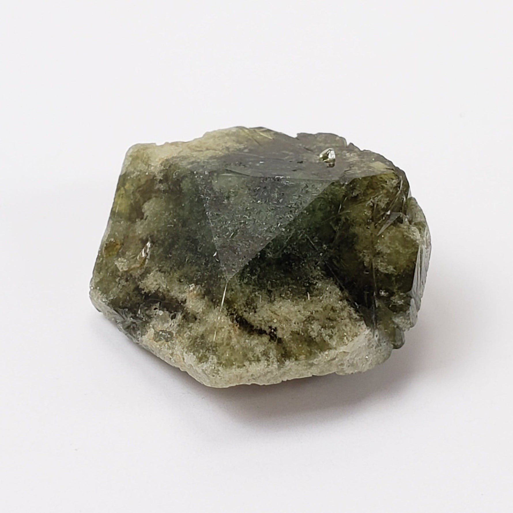 Rare Uvite Tourmaline Crystal | Natural Green with Magnesite | 4.4 grams | Brumado, Bahia, Brazil 3