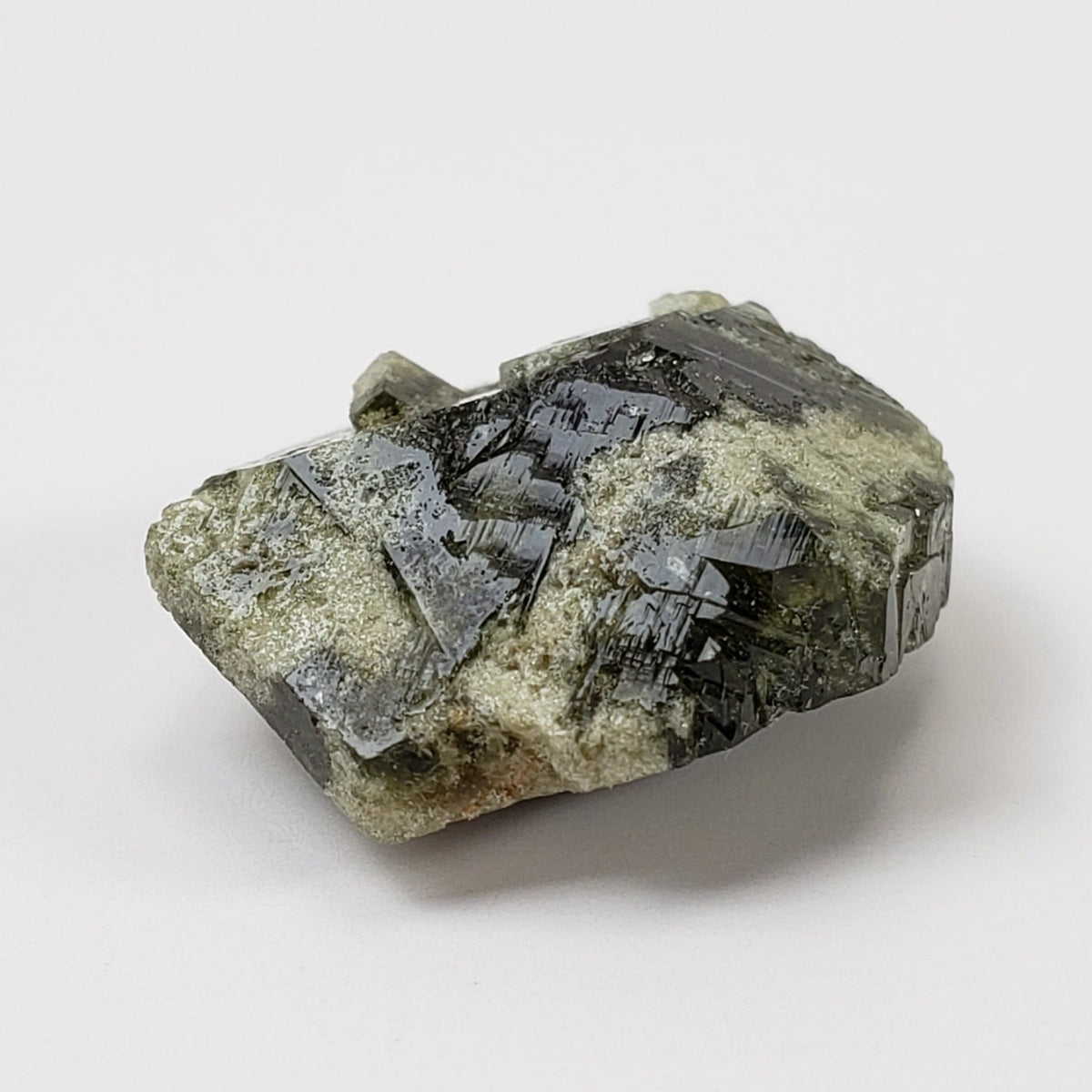  Rare Uvite Tourmaline Crystal | Natural Green with Magnesite | 4.4 grams | Brumado, Bahia, Brazil 4