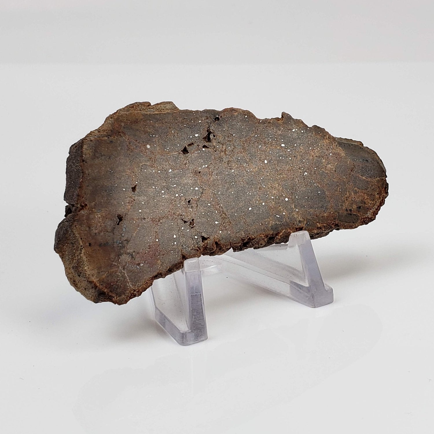  Red Suevite Fallback Breccia | 34.2 Grams | Slice | Sääksjärvi Crater, Finland 1