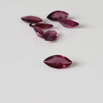  Rhodolite Garnet | 7 Piece Lot | Marquise Cut | Reddish Purple | 2.64tcw | Tanzania 5