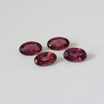 Rhodolite Garnet | 8 Piece Lot | Oval Cut | Reddish Purple | 2.63tcw | Tanzania 2