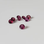  Rhodolite Garnet | 8 Piece Lot | Round Cut | Reddish Purple | 3-4mm 5