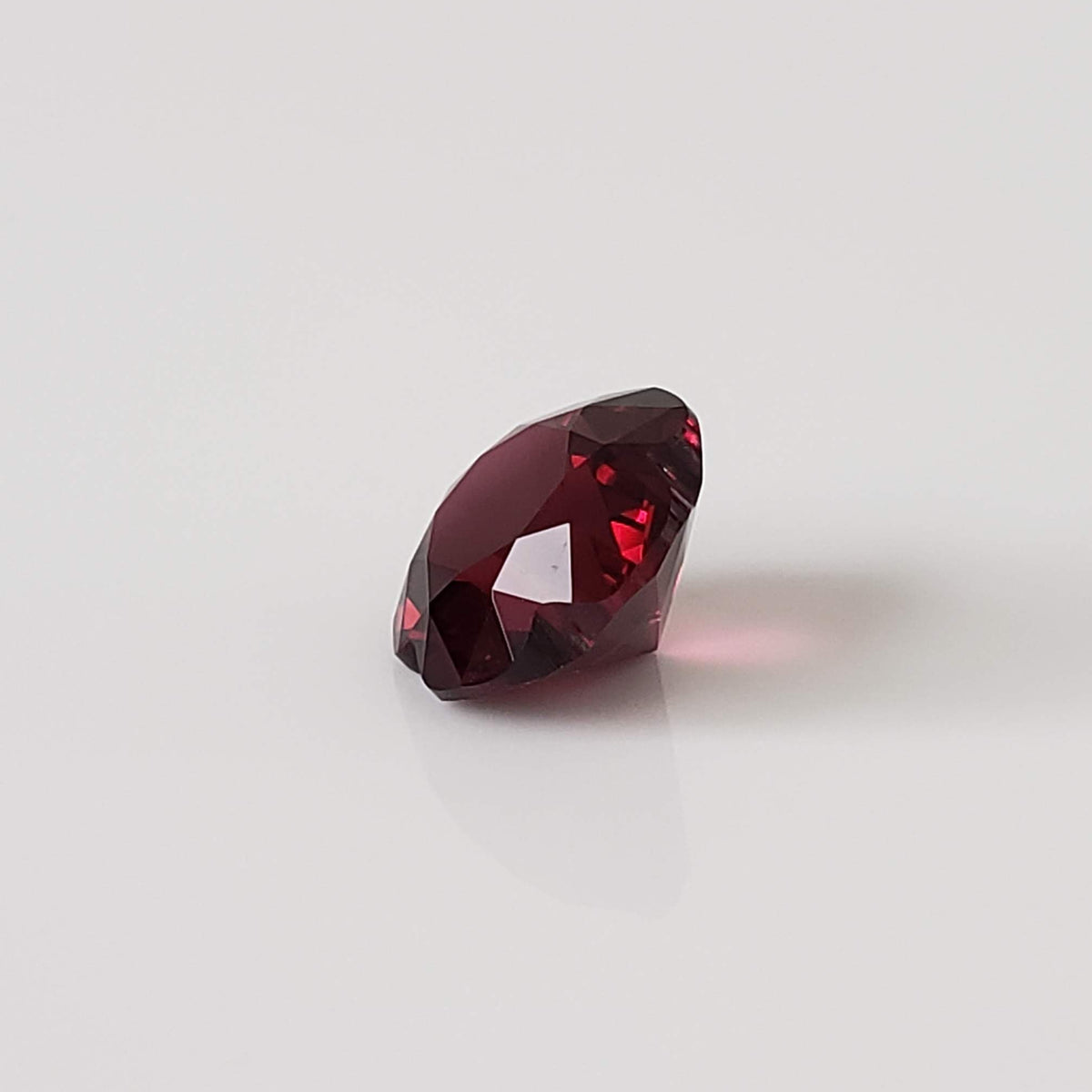  Rhodolite Garnet | Flower Shape Cut | Raspberry Red | 10.5mm 5.41ct | Appraisal included 5