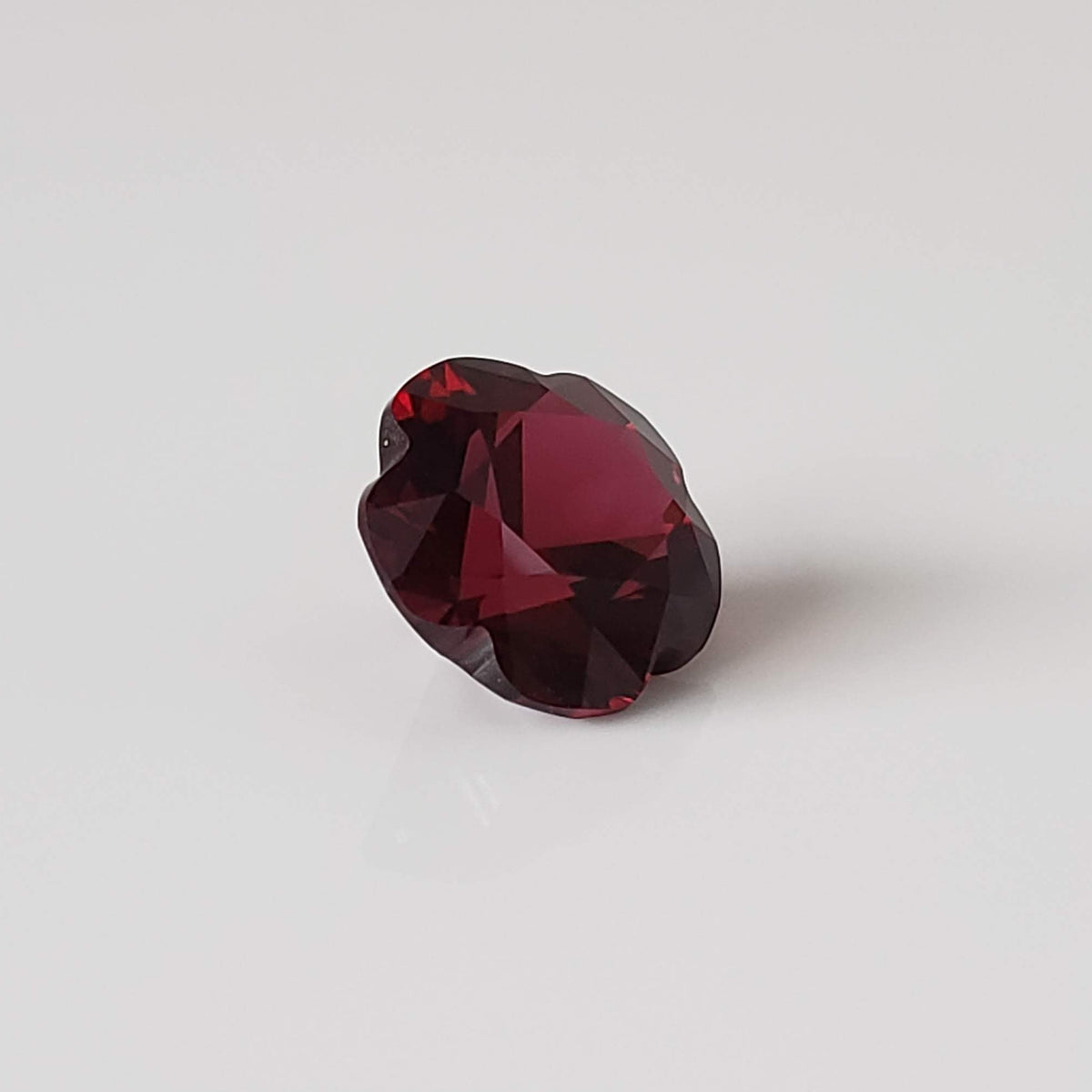  Rhodolite Garnet | Flower Shape Cut | Raspberry Red | 10.5mm 5.41ct | Appraisal included 4