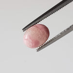 Rhodonite | 10 Piece Gemstone Lot | Oval Cabochon | Pink | 7.5-8.0x5.6-6.0mm 16.5tcw 3