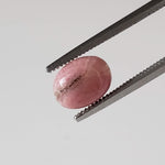 Rhodonite | 10 Piece Gemstone Lot | Oval Cabochon | Pink | 7.5-8.0x5.6-6.0mm 16.5tcw 4