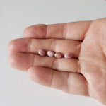Rhodonite | 10 Piece Gemstone Lot | Oval Cabochon | Pink | 7.5-8.0x5.6-6.0mm 16.5tcw 6