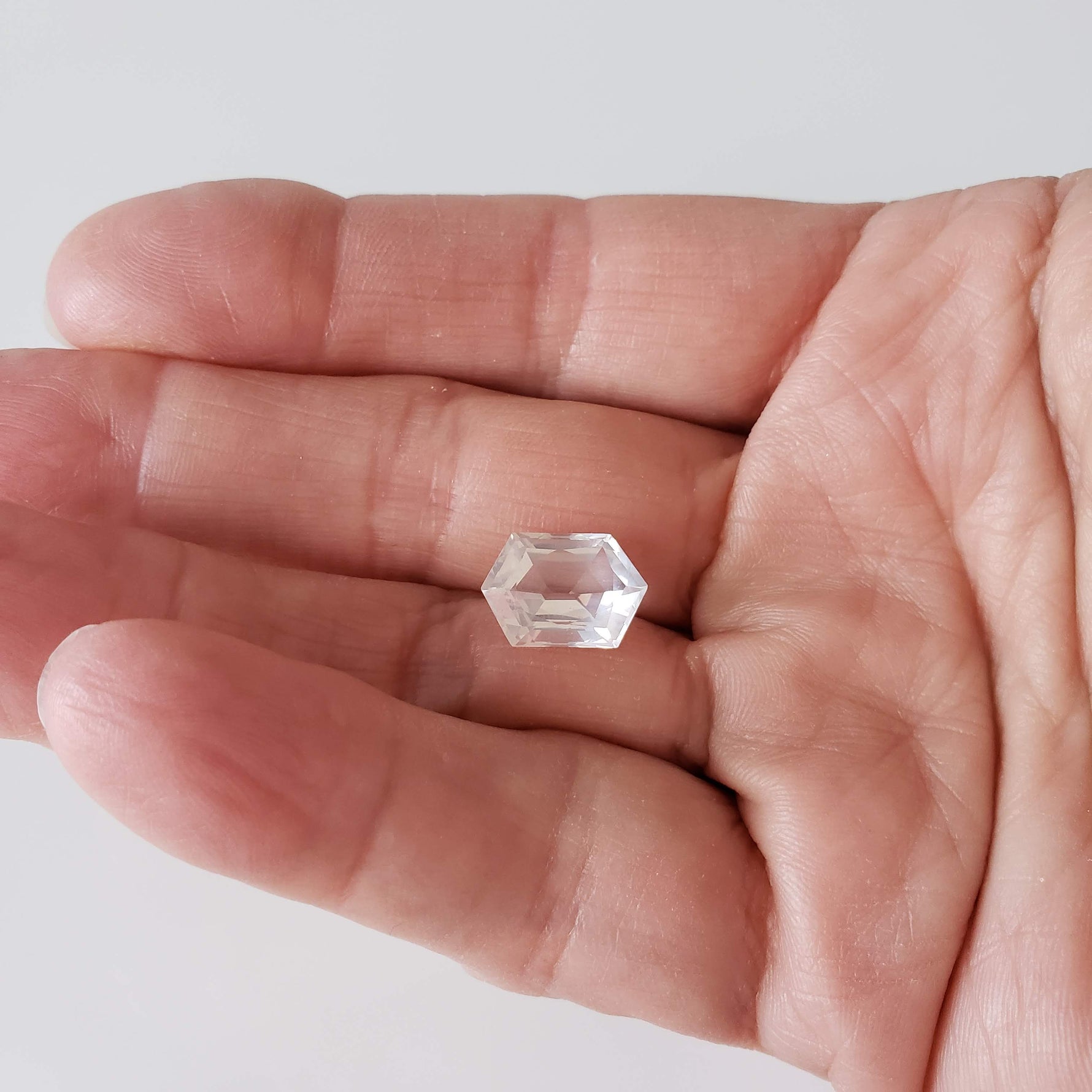  Rose Quartz | Modified Hexagon Cut | 13.5x9.5mm 4.8ct 7