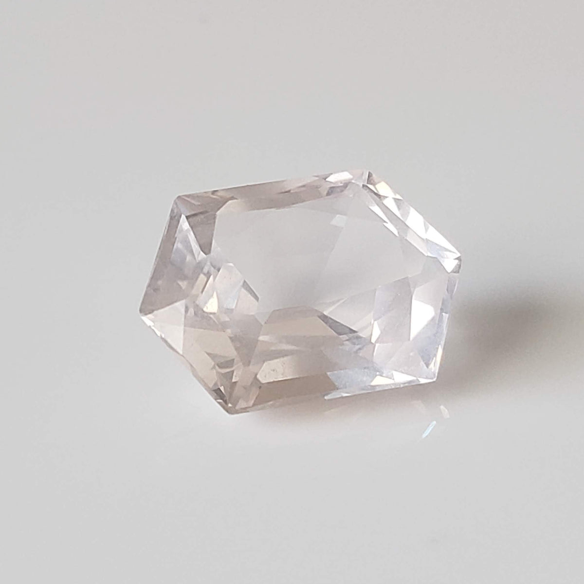  Rose Quartz | Modified Hexagon Cut | 13.5x9.5mm 4.8ct 3