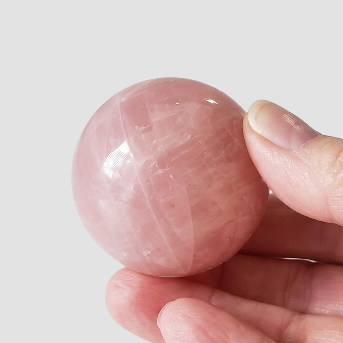  Rose Quartz Sphere | 49 mm, 1.9 in | 172 Grams | China 1