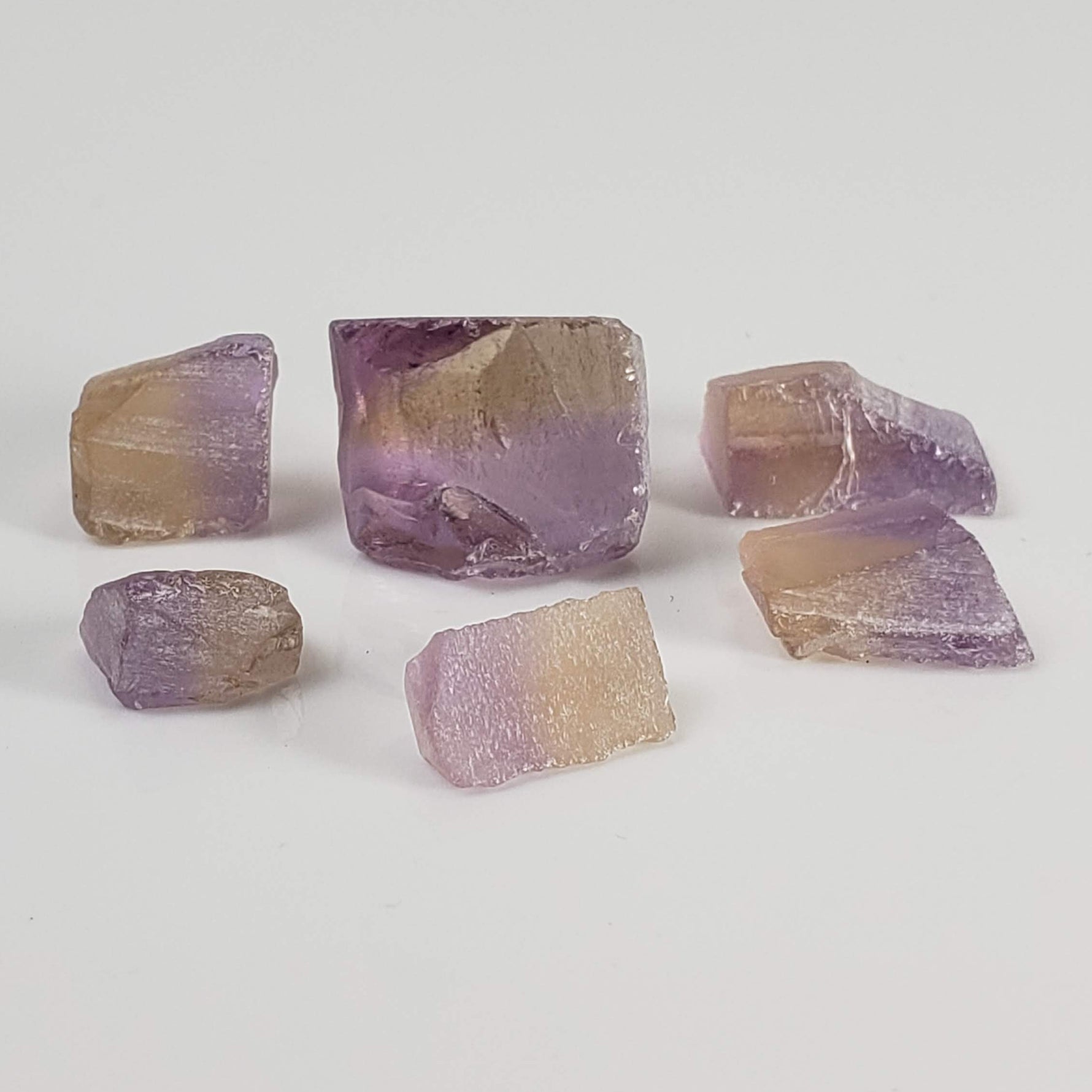  Rough Ametrine Lot | Unheated Untreated | Purple-Yellow Bi-Color | 20.0tcw | Bolivia 