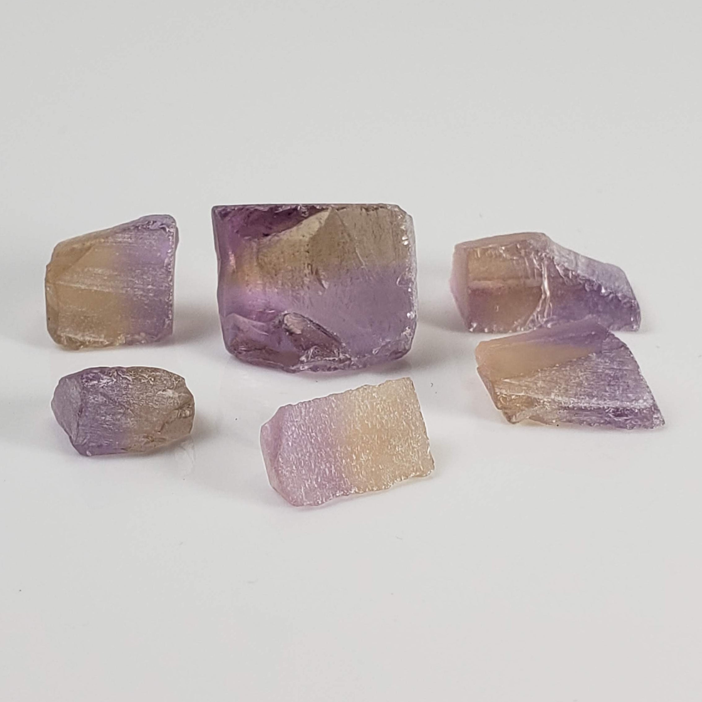  Rough Ametrine Lot | Unheated Untreated | Purple-Yellow Bi-Color | 20.0tcw | Bolivia 