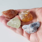  Rough Calcite Crystals | 4 Piece Lot | 79 gr | Multiple Colours | Mexico 9