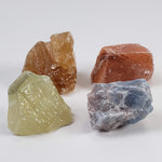  Rough Calcite Crystals | 4 Piece Lot | 90.8 gr | Multiple Colours | Mexico 