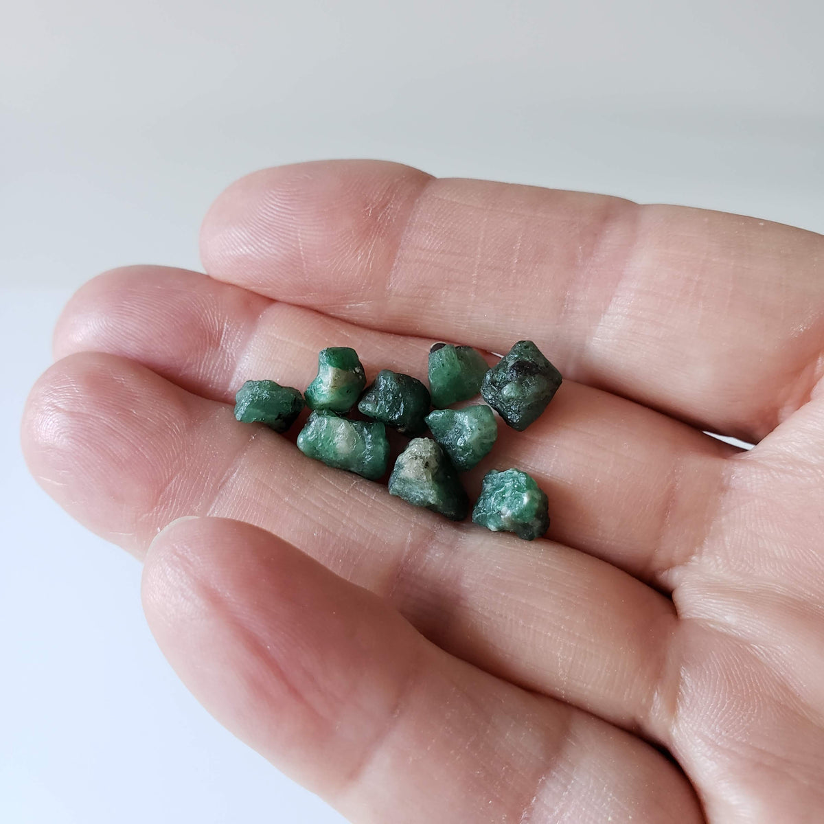  Rough Emeralds | 9 Piece Lot | 16.9tcw | Africa 3