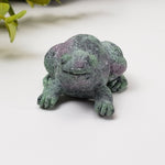  Rough Ruby Zoisite Frog Carving | Unheated, Natural, Fluorescent | 58 gr | Tanzania 5