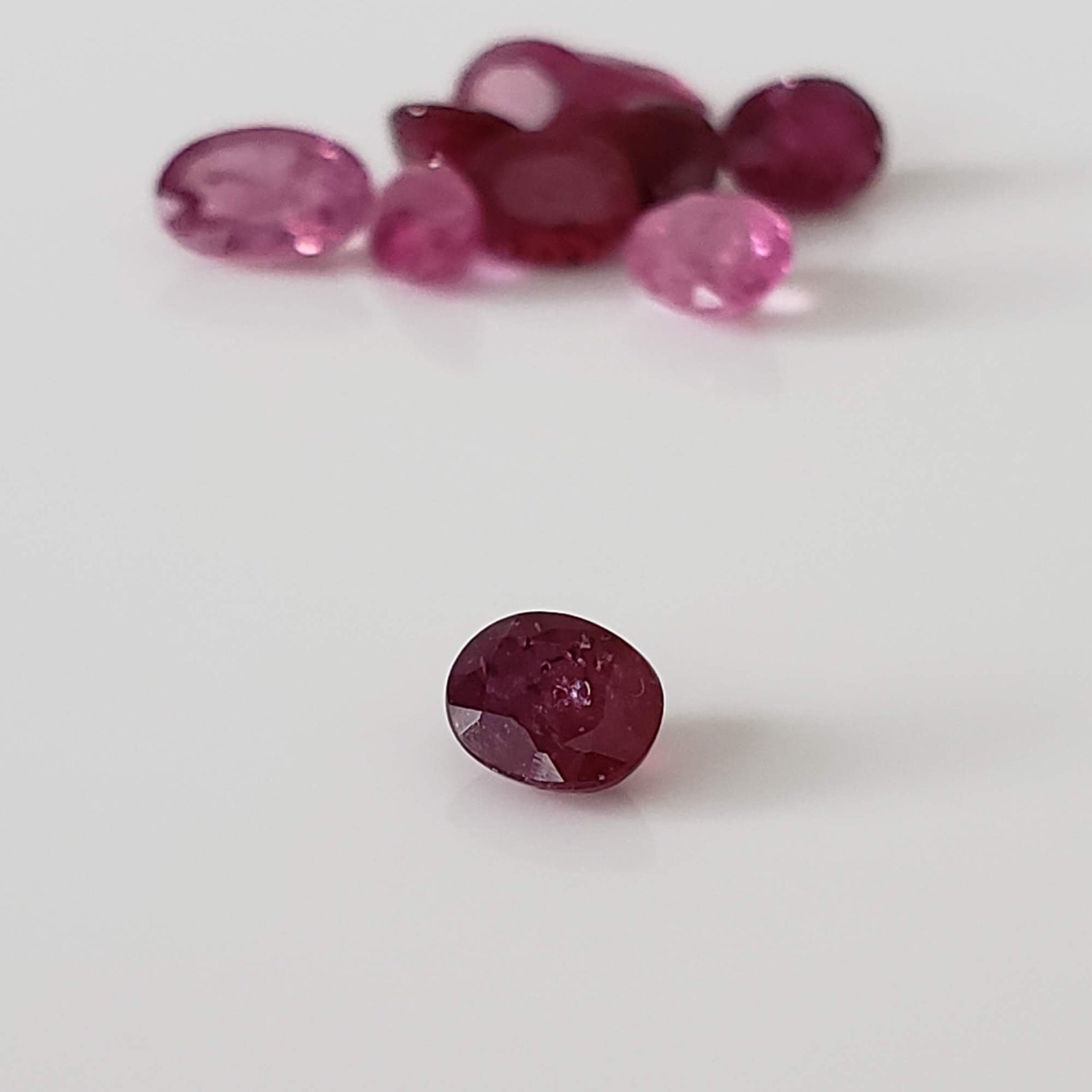  Ruby | 10 Piece Gemstone Lot | Oval Cut | Red | 4.67tcw 3