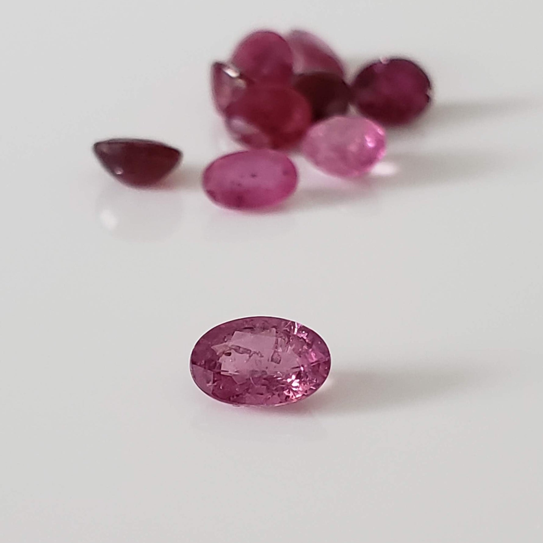 Ruby | 10 Piece Gemstone Lot | Oval Cut | Red | 4.67tcw 5