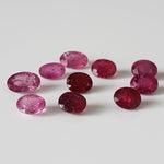 Ruby | 10 Piece Gemstone Lot | Oval Cut | Red | 4.67tcw 1