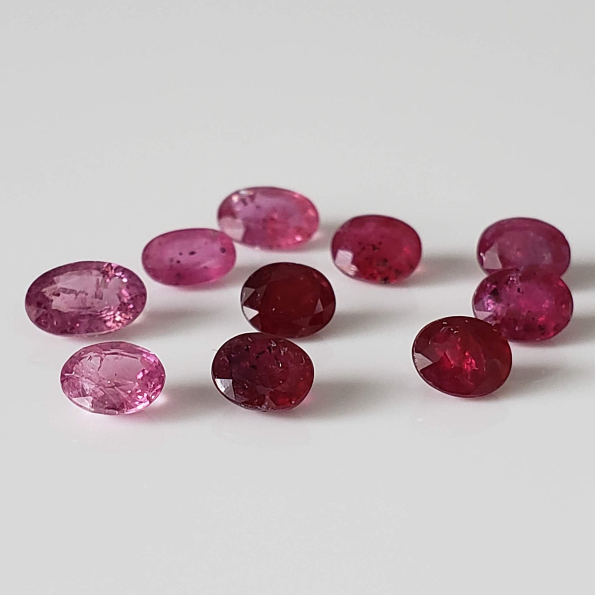  Ruby | 10 Piece Gemstone Lot | Oval Cut | Red | 4.67tcw 1