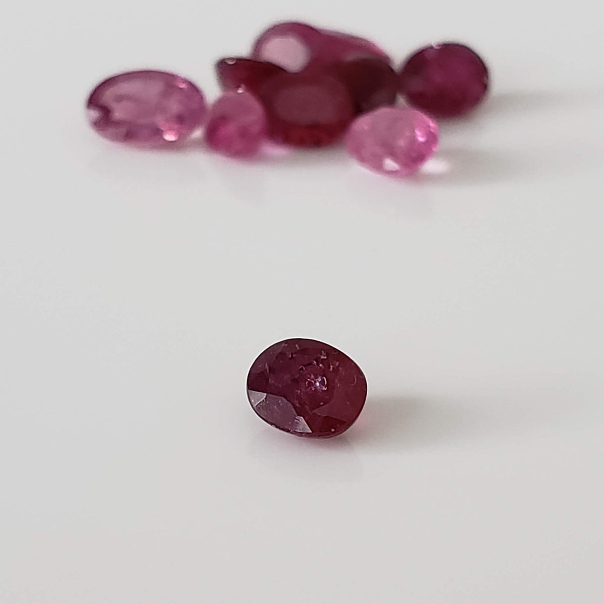  Ruby | 10 Piece Gemstone Lot | Oval Cut | Red | 4.67tcw 3