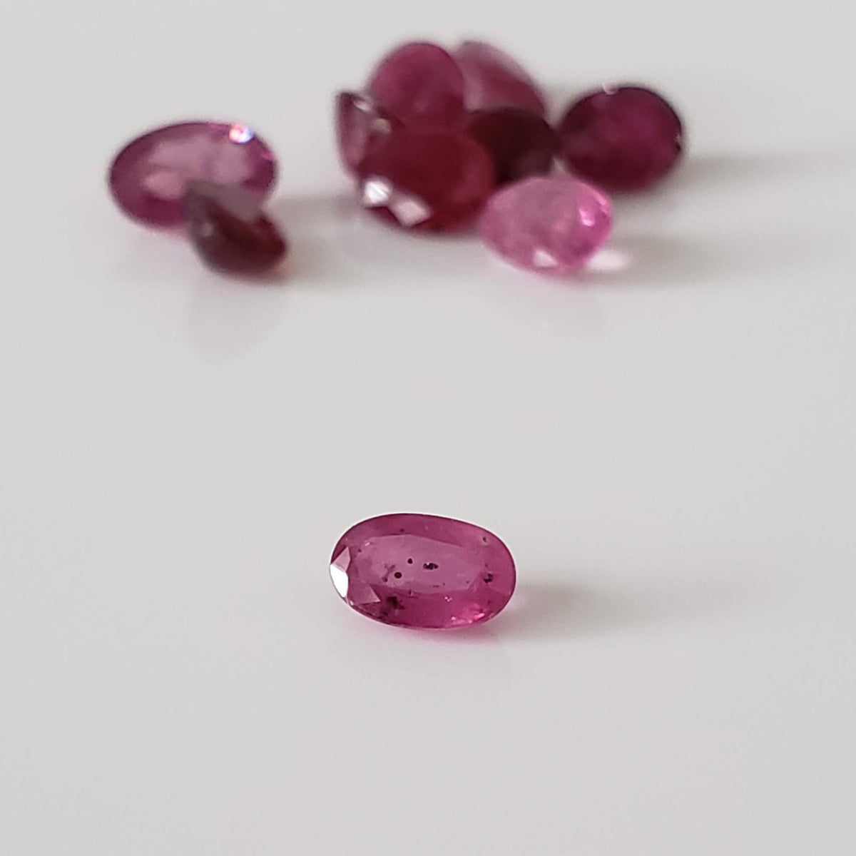  Ruby | 10 Piece Gemstone Lot | Oval Cut | Red | 4.67tcw 4
