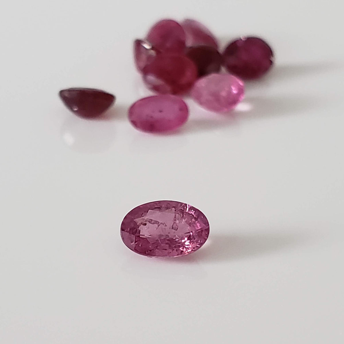  Ruby | 10 Piece Gemstone Lot | Oval Cut | Red | 4.67tcw 5