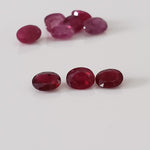  Ruby | 10 Piece Gemstone Lot | Oval Cut | Red | 4.81tcw 2