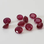 Ruby | 10 Piece Gemstone Lot | Oval Cut | Red | 5.15tcw 2