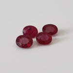 Ruby | 10 Piece Gemstone Lot | Oval Cut | Red | 5.15tcw 3