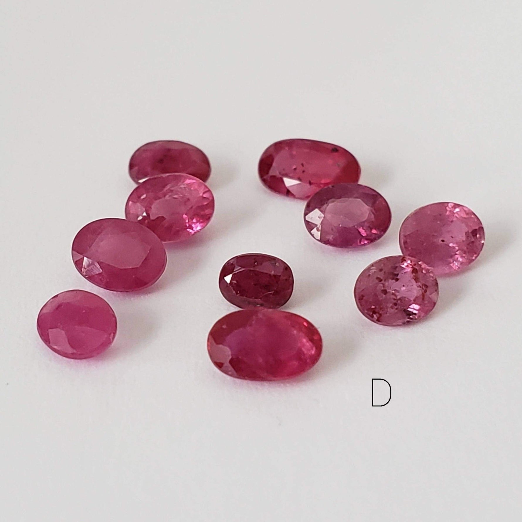  Ruby | 10 Piece Ruby Lot | Oval Cut | 2.5 - 2.7tcw 8