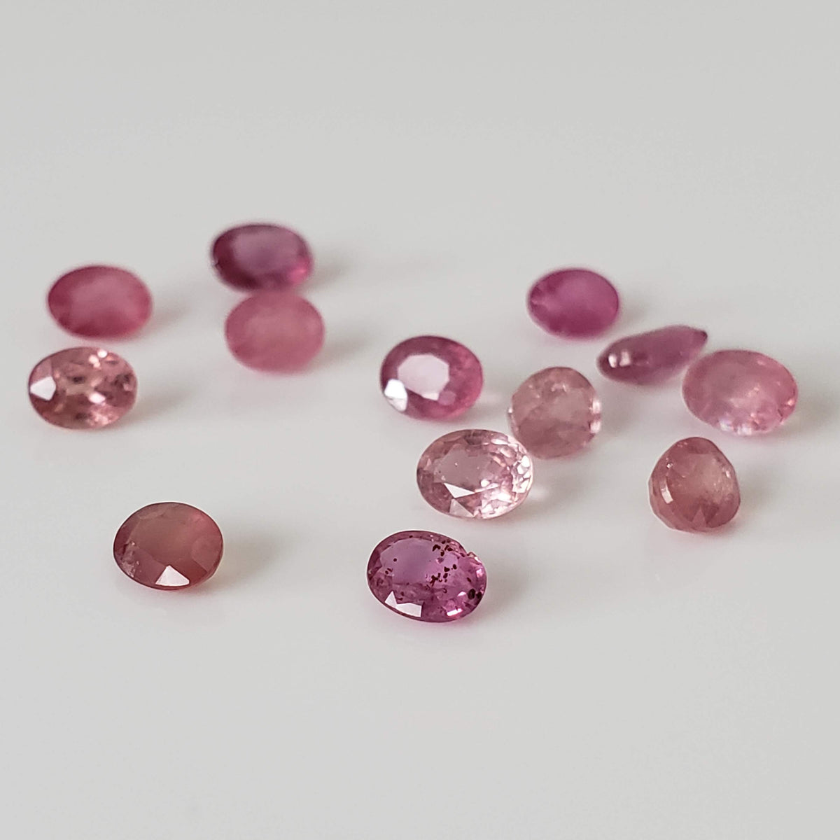  Ruby | 13 Piece Gemstone Lot | Oval Cut | Red | 3.7tcw 1