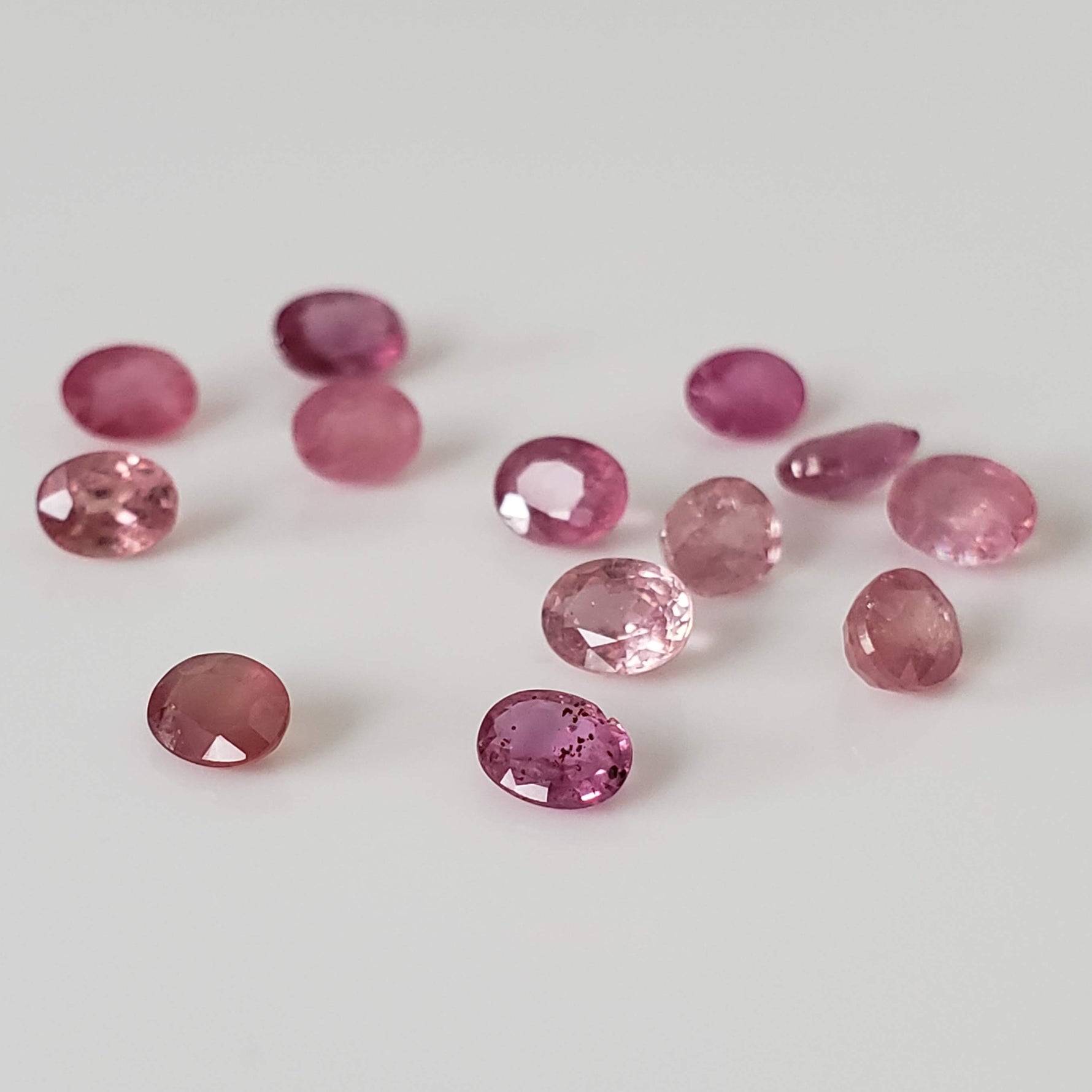  Ruby | 13 Piece Gemstone Lot | Oval Cut | Red | 3.7tcw 1
