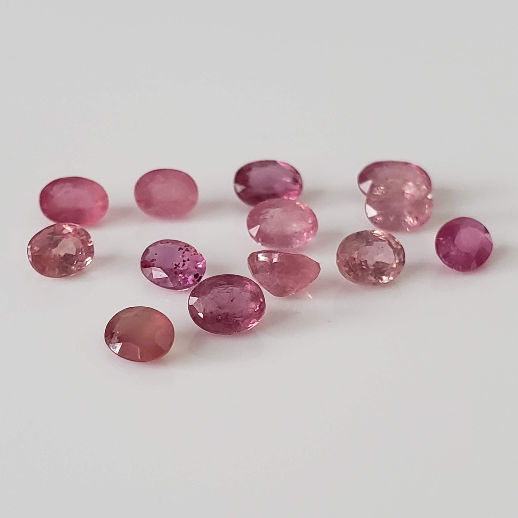  Ruby | 13 Piece Gemstone Lot | Oval Cut | Red | 3.7tcw 2