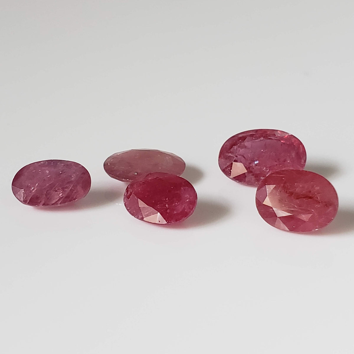  Ruby | 5 Piece Gemstone Lot | Oval Cut | Red | 8-9.5x5.4-7mm | Madagascar 