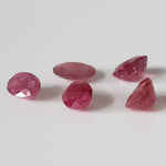  Ruby | 5 Piece Gemstone Lot | Oval Cut | Red | 8-9.5x5.4-7mm | Madagascar 1