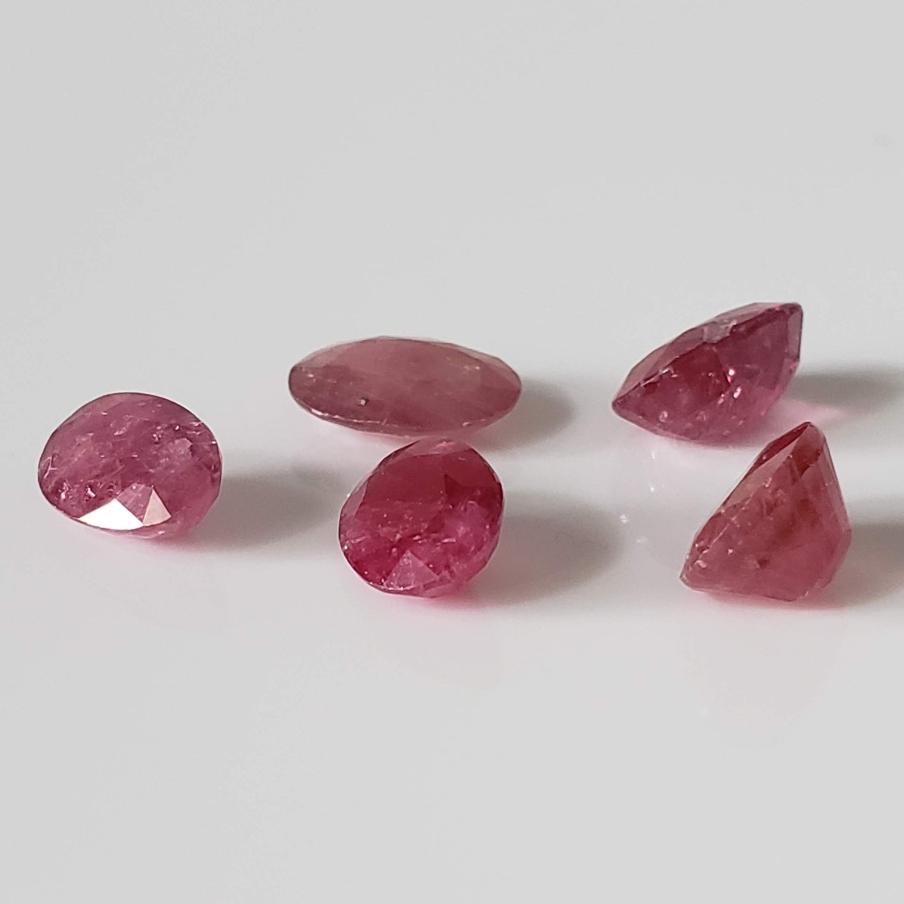  Ruby | 5 Piece Gemstone Lot | Oval Cut | Red | 8-9.5x5.4-7mm | Madagascar 1