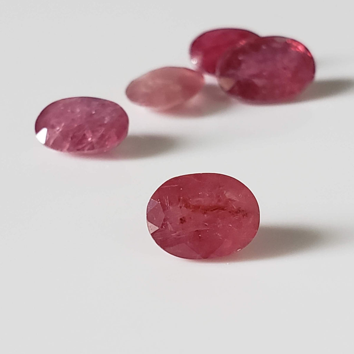  Ruby | 5 Piece Gemstone Lot | Oval Cut | Red | 8-9.5x5.4-7mm | Madagascar 3