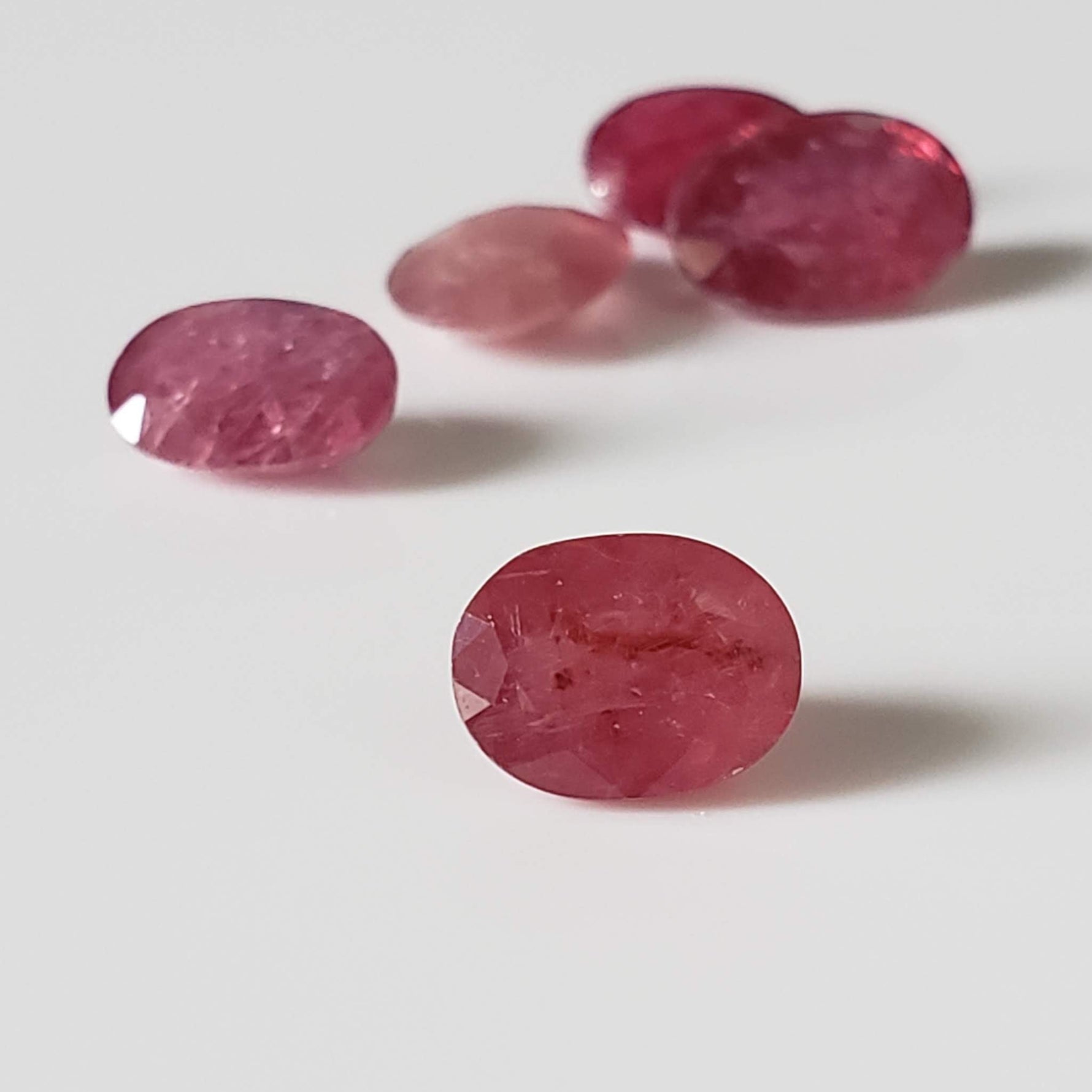  Ruby | 5 Piece Gemstone Lot | Oval Cut | Red | 8-9.5x5.4-7mm | Madagascar 3