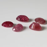  Ruby | 5 Piece Gemstone Lot | Oval Cut | Red | 8-9.5x5.4-7mm | Madagascar 7